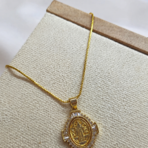 Cadena con Dije Virgen de Luz