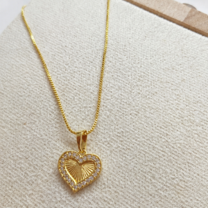 Cadena con Dije Corazón Radiante