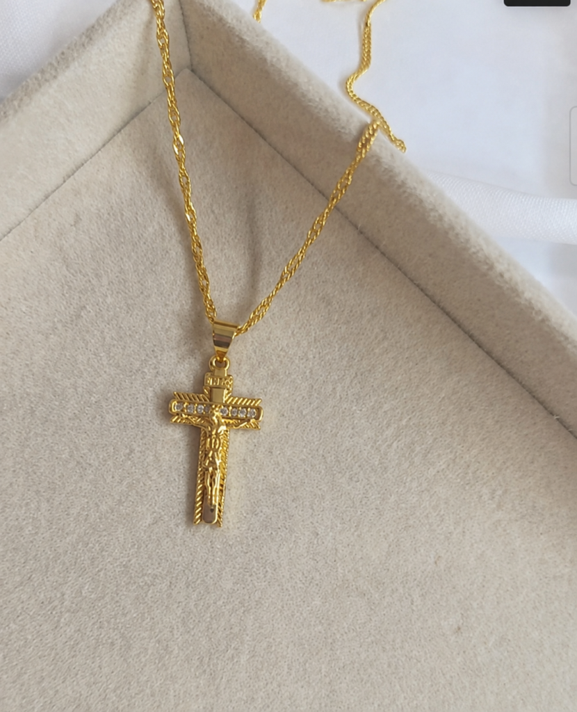 Cadena con Dije Cruz de Fe